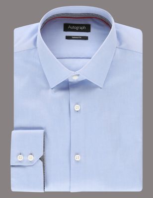 2in Longer Pure Cotton Tailored Fit Shirt